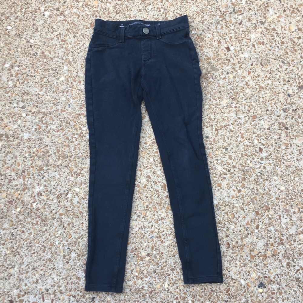 Girls large black jeggings